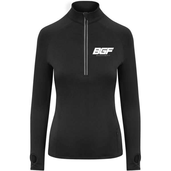 Bradgame fit - Cool-Flex Girlie Half Zip Top Thumbnail